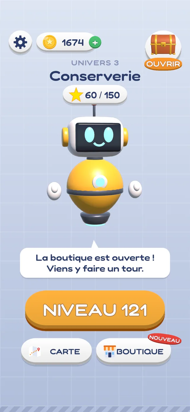Écran d'accueil